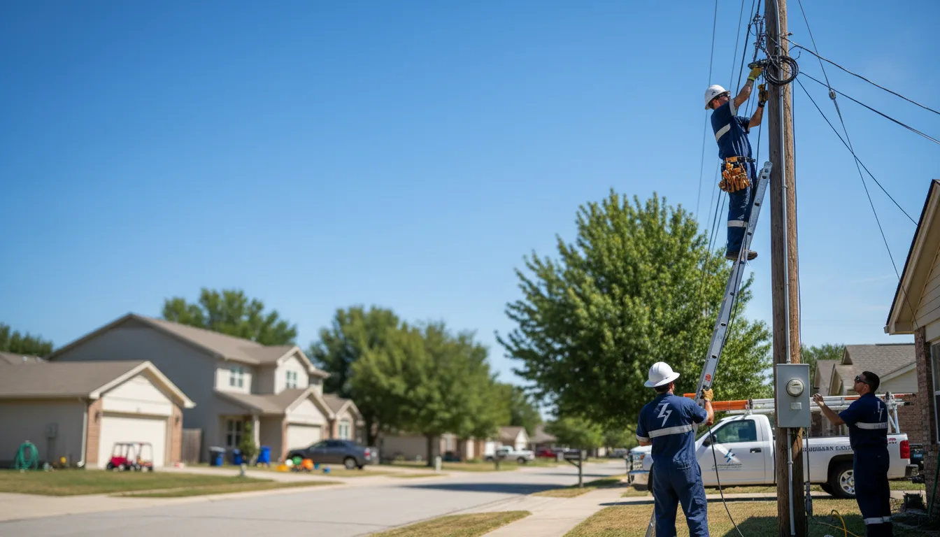 Residential electrician providing installation services in Central, LA